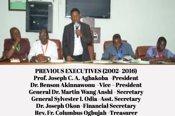PROF. J.C.A AGBAKOBA AND EXCOS